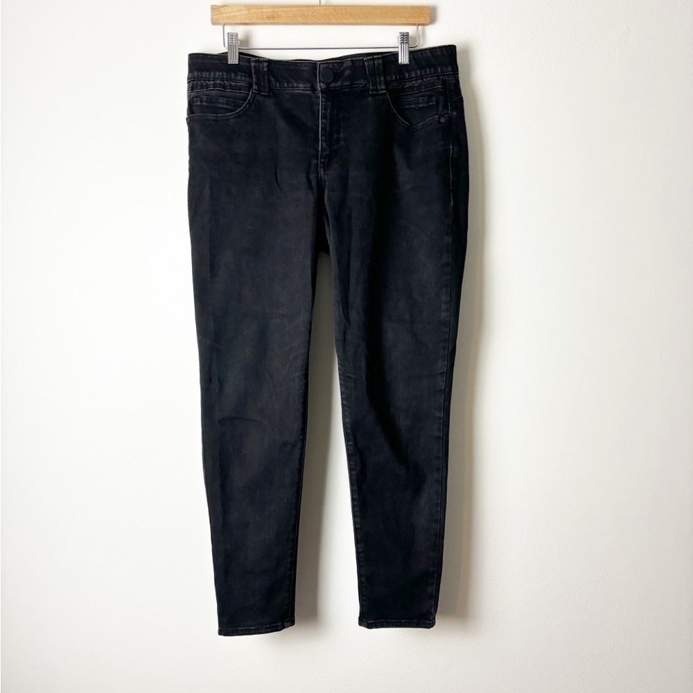 DEMOCRACY • Women’s Ab Technology Black Stretch Waistband Skinny Jeans Sz 14